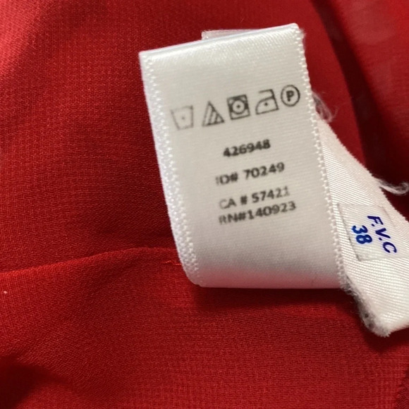 LOFT | Red & Teal One Shoulder Shift Dress - Picture 7 of 8